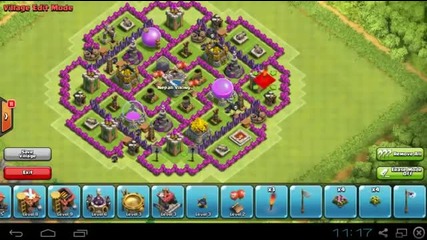 Clash of Clans - Town Hall Level 8 база за събиране на ресурси.