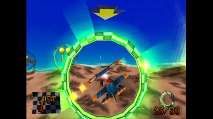 Crash Bandicoot 3 - Level 30 Rings Of Power - Race Gem + Box Gem 