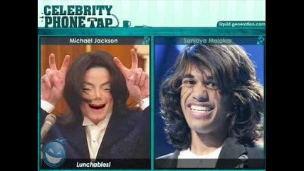 Celebrity Phone Tape Sanjaya And Michael Jakson