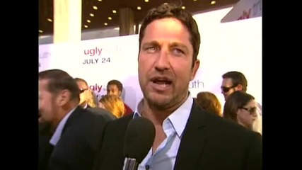 Gerard Butler at the Premiere of The Ugly Truth 