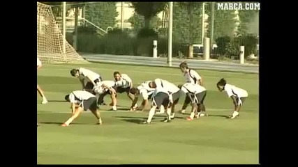 Cristino Ronaldo and Karim Benzema Training