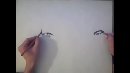 Speed Drawing both hands same time ! theportraitart 