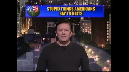 Ricky Gervais doing David Lettermans Top 10 list