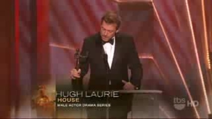 Hugh Laurie - реч на церемонията на Sag