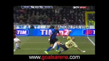 Интер 2 - 1 Милан Адриано Много Гол 