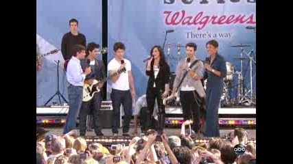 Kevin, Nick, Joe and Demi talk about their latest projects