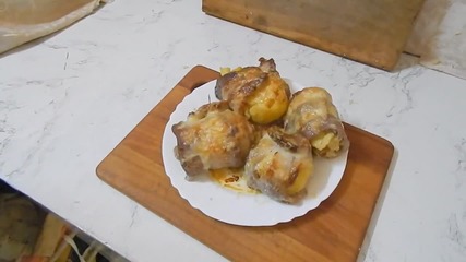 Печени картофи облечени в бекон
