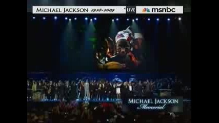 Michael Jackson Memorial Service - We Are The World