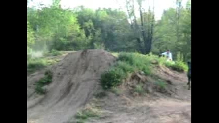 Crazy Hayabusa dirt drag bike Prototype test launch!