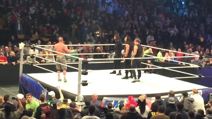 John Cena and The Shield vs Kane and The Wyatt Family - Dark Match - Boston ( 25/03/14 )