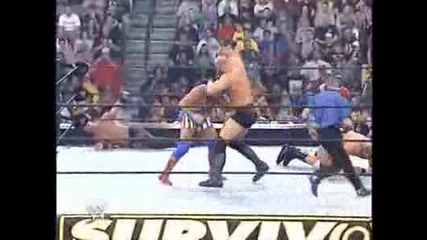 Wwe - Survivor Series 2003 - Team Angle vs Team Lesnar [ Eliminating Match ] 3/4