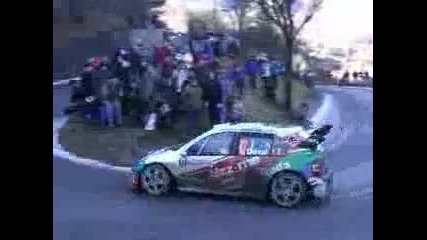 Rallye Monte Carlo 2006 - big slides, drifts and one spin 