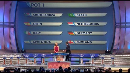 Жребият на Световното първенство по футбол в Юар 2010 / World Cup Draw 04.12.2009 (част 5) 