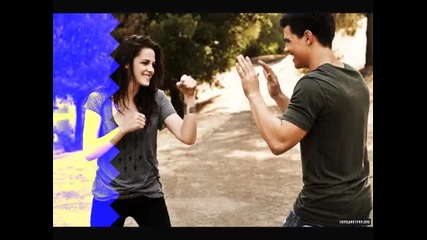 Taylor Lautner and Kristen Stewart Halo 