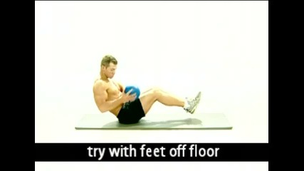 Ultimate Abs exercise medicine ball twists