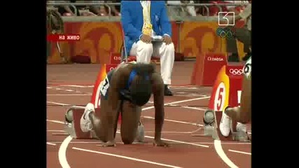 Ивет Лалова 100м Пекин 2008 Полуфинал