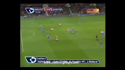 21.11.09 Манчестър Юнайтед 3:0 Евертън Валенсия Гол