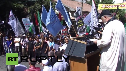 State of Palestine: Gaza protesters denounce Israeli attacks on al-Aqsa Mosque