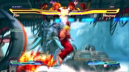Street Fighter x Tekken - Ryu and Ken vs Hwoarang and Dhalsim Hd Gameplay