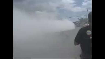 Crazy Toyota Supra burnout