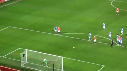 Бербатов вкарва дузпа на Уигън за 5:0