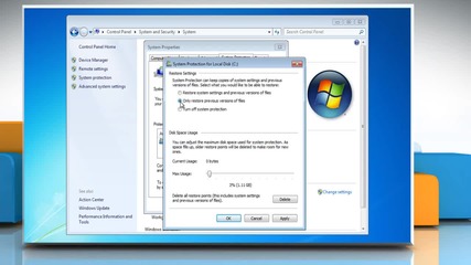 Windows® 7: How to turn on System Restore