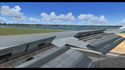 Landing at Sydney Airport B747 - 400 Klm 