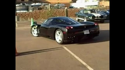 Black Ferrari Enzo Revving 