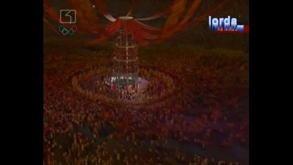 Фойерверките на закриването на 29-тите Олимпийски игри в Пекин 2008
