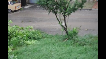 Ужасна буря в Добрич 14.08.2010