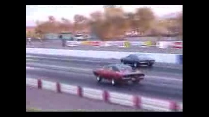 dodge hemi charger 69 vs camaro wheelie 