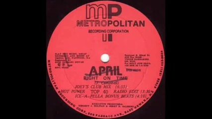 April - Right On Time[freestyle 1989]