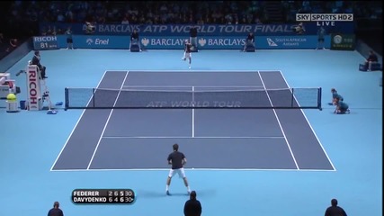 Davydenko vs Federer [hd] 2009 Atp World Tour Finals - Semi Final - (part 2 2)