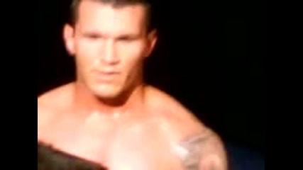 Randy Orton almost hits a kid
