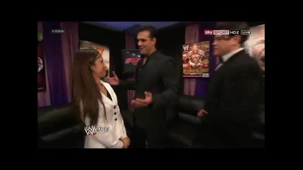 [ Raw 06/08/12 ] - Alberto Del Rio в офиса на А J..