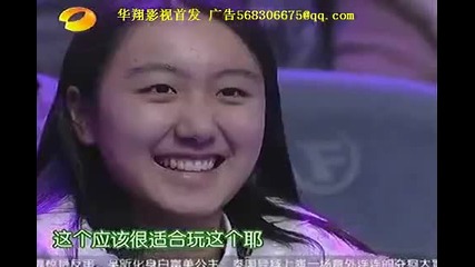 [cut] 130112 Happy Camp — Han Geng dancing to Gangnam Style