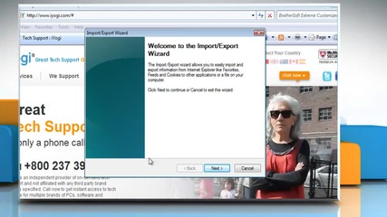 Internet Explorer® 7: How to import favorites on Windows® Vista?