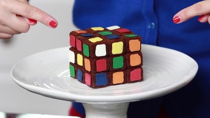 Как да си направим Сладкиш - Кубчето на Рубик -rubiks Cube Brownies - Nerdy Nummies