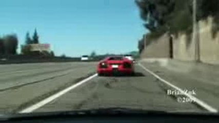 Lamborghini Murcielago On The Road 