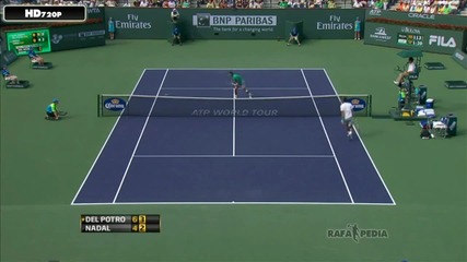 Nadal vs Del Potro - Indian Wells 2013 - Part 2!