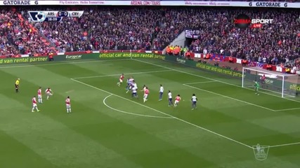 Арсенал - Кристъл Палас 1:0 /първо полувреме/