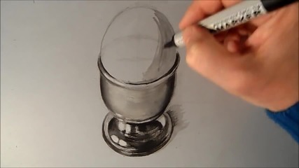 Drawing an Egg Cup, Time Lapse