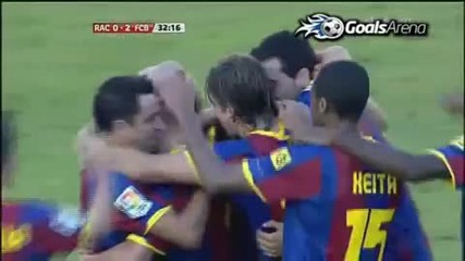 Racing Santander vs Barcelona Goal Iniesta 29.08.2010 