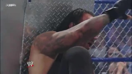 Low Angle Spear on Undertaker at the Steel Steps