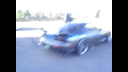 Mazda Rx-7 си къса гласа !