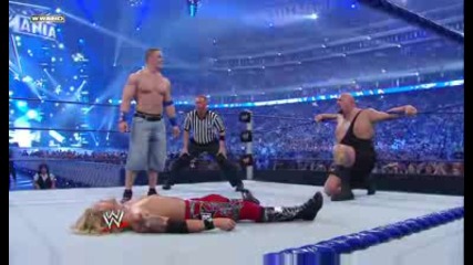 Wwe Wrestlemania 25 Edge vs Big Show vs John Cena [ For World Heav. Champ. ] 1/2