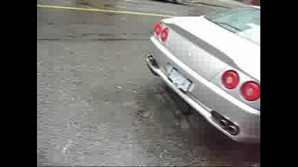 Silver Ferrari 575