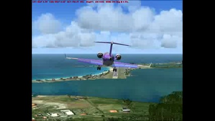 Fsx Landing Tncm (from Mountain)