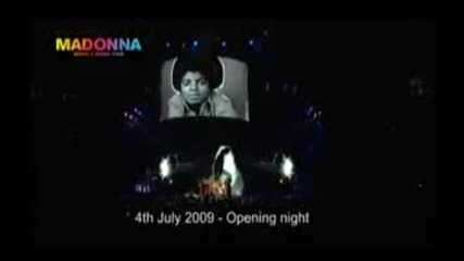 Madonna - Michael Jackson Tribute (london O2 Arena - Sticky & Sweet Tour July 4th 2009)