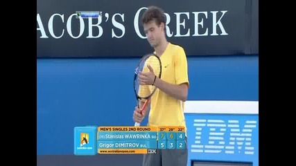 Вавринка - Григор Димитров Ао 2011.част 5